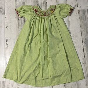 Sundae Afternoon Christmas Reindeer Smocked Dress Size 6